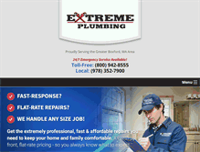 Tablet Screenshot of extremeplumbingservices.com